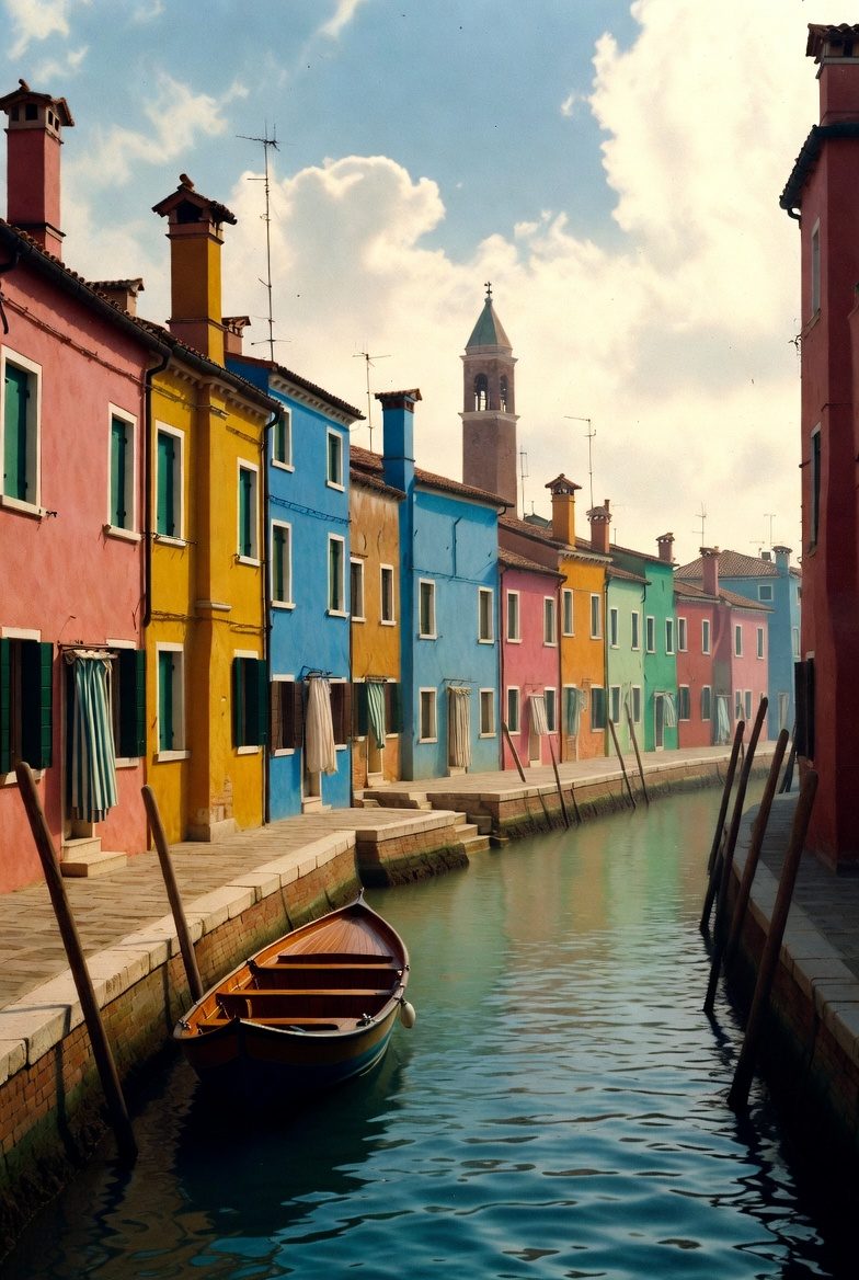 Burano island, Venetian lagoon